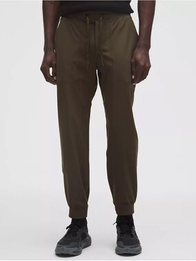 Men's Lululemon ABC Joggers in the color Dark Olive